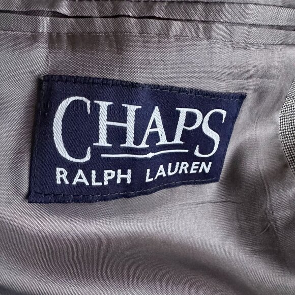 Chaps Ralph Lauren Blazer Mens 46L Wool Cashmere Sports Jacket Grey - Picture 4 of 7